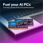 Crucial RAM Module for Desktop PC, Notebook - 32 GB - DDR5-6400/PC5-51200 DDR5 SDRAM - 6400 MHz - CL52 - 1.10 V
