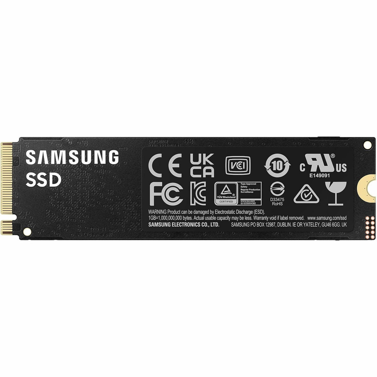 Samsung 990 PRO 4 TB Solid State Drive - M.2 2280 Internal - PCI Express NVMe (PCI Express NVMe 4.0 x4) - Black