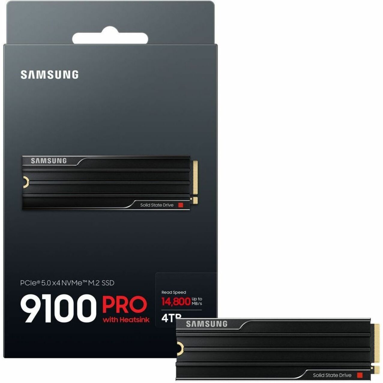 Samsung 9100 PRO MZ-VAP4T0CW 4 TB Solid State Drive - M.2 2280 Internal - PCI Express NVMe (PCI Express NVMe 5.0 x4) - Black