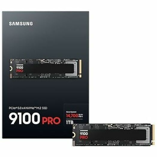 Samsung 9100 PRO 1 TB Solid State Drive - M.2 2280 Internal - PCI Express NVMe (PCI Express NVMe 5.0 x4) - Black