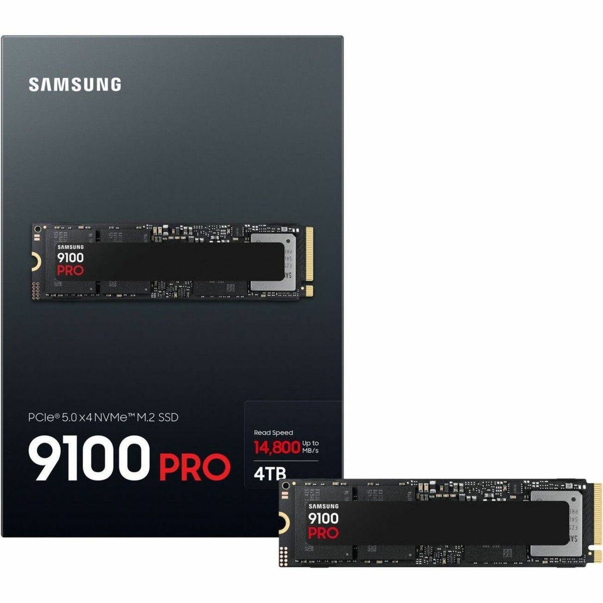 Samsung 9100 PRO MZ-VAP4T0BW 4 TB Solid State Drive - M.2 2280 Internal - PCI Express NVMe (PCI Express NVMe 5.0 x4)