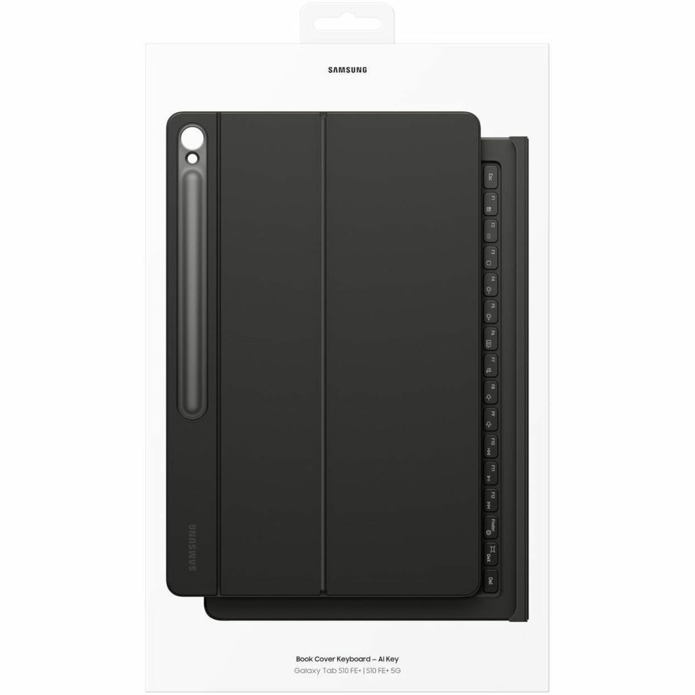 Samsung Book Cover Keyboard/Cover Case (Book Fold) Samsung Galaxy Tab S10 FE+ Tablet - Black