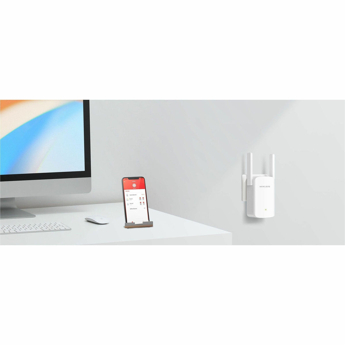 Mercusys ME60X Dual Band Wi-Fi 6 IEEE 802.11 a/b/g/n/ac/ax 1.46 Gbit/s Wireless Range Extender