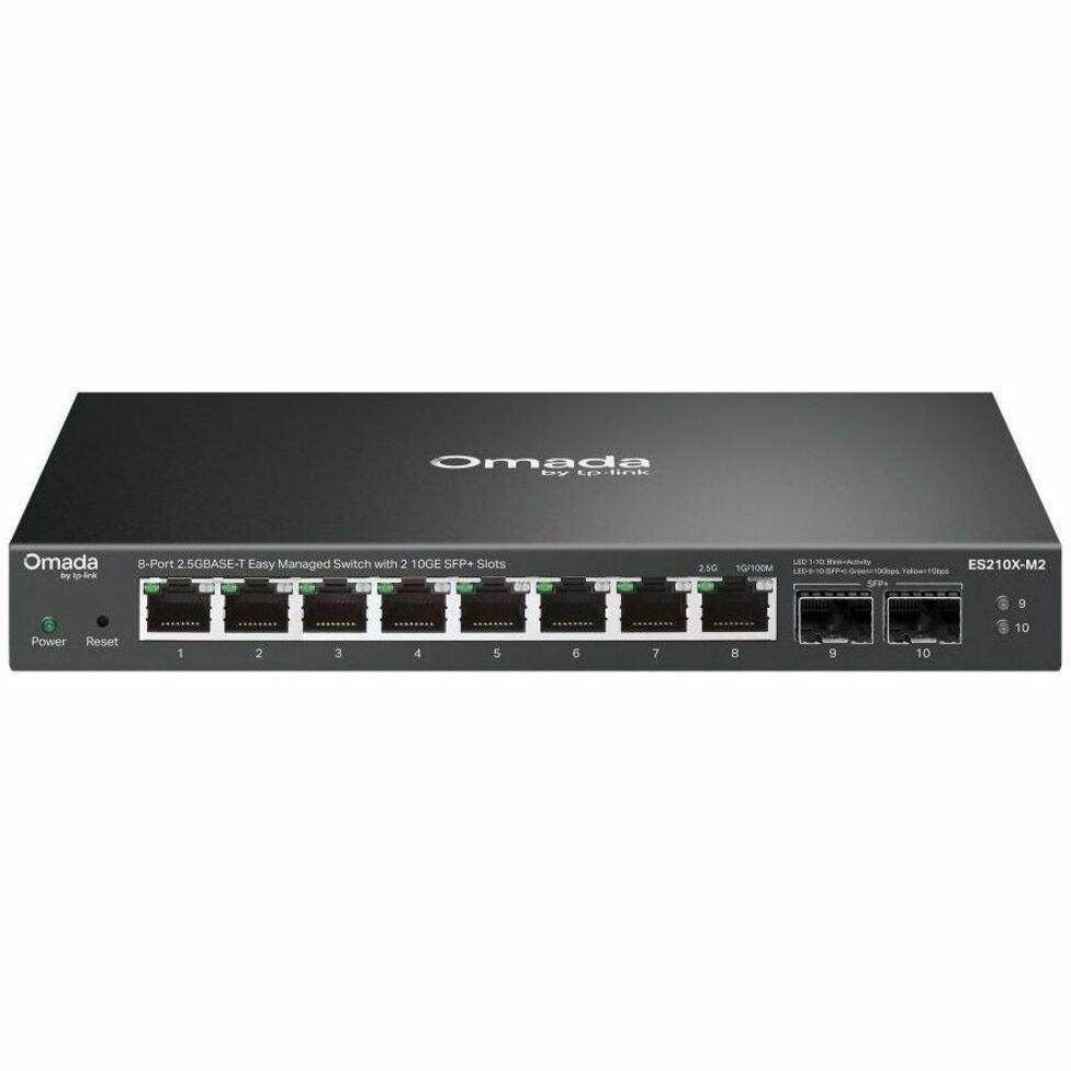 Omada ES210X-M2 8 Ports Manageable Ethernet Switch - Gigabit Ethernet, 2.5 Gigabit Ethernet, 10 Gigabit Ethernet - 2.5GBase-T, 10GBase-X, 100/1000Base-T