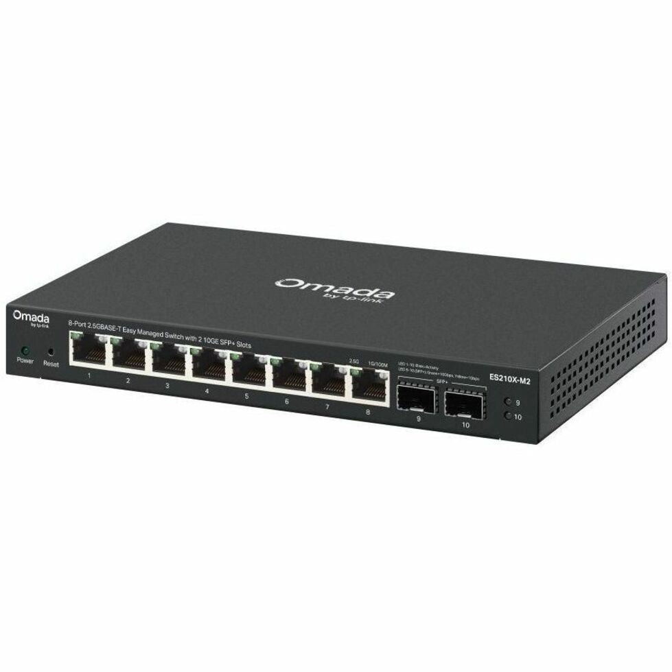 Omada ES210X-M2 8 Ports Manageable Ethernet Switch - Gigabit Ethernet, 2.5 Gigabit Ethernet, 10 Gigabit Ethernet - 2.5GBase-T, 10GBase-X, 100/1000Base-T