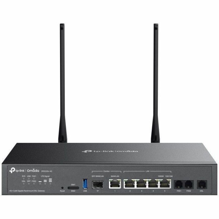 Omada DR3220v-4G 2 SIM DSL, VDSL2, ADSL2+, ADSL2, ADSL Wireless Router