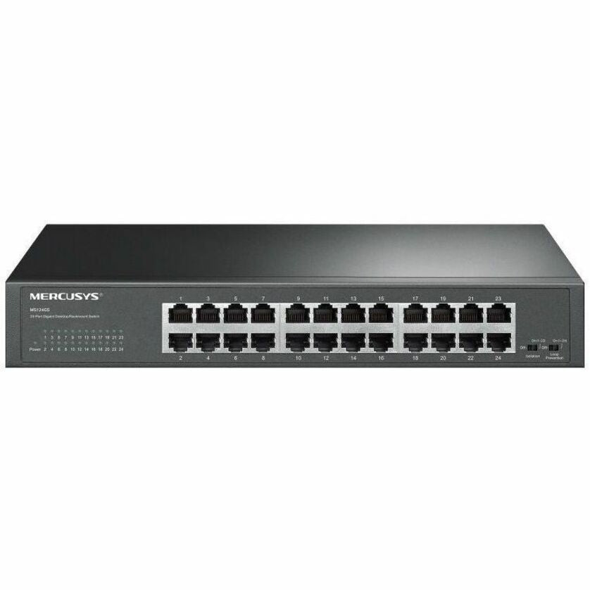 Mercusys MS124GS 24 Ports Ethernet Switch - Gigabit Ethernet - 10/100/1000Base-T