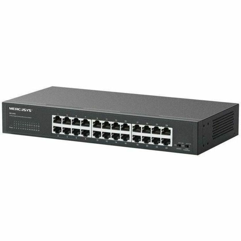 Mercusys MS124GS 24 Ports Ethernet Switch - Gigabit Ethernet - 10/100/1000Base-T