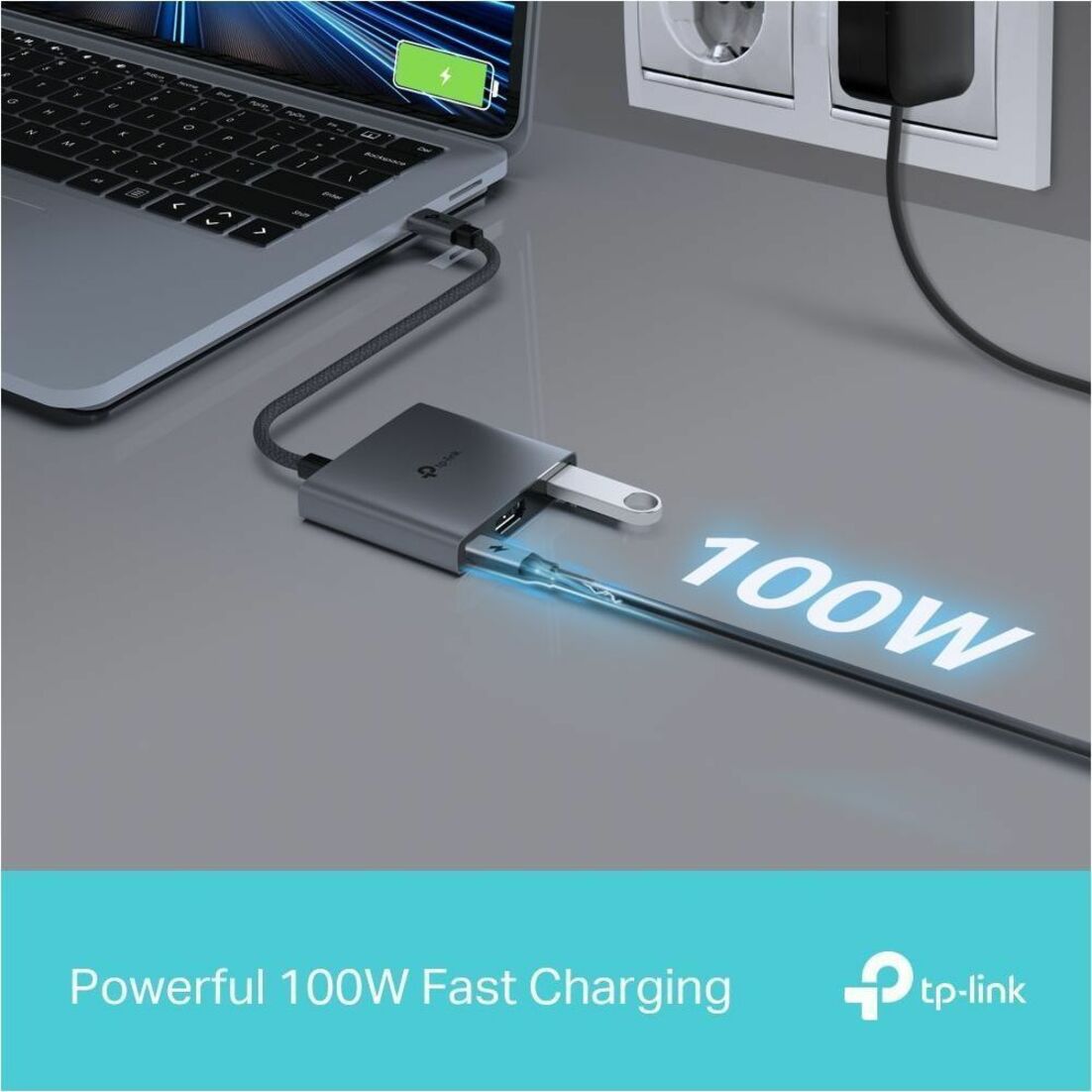 TP-Link UH3020C USB Type C Docking Station for Monitor, Desktop PC, Notebook, Tablet PC, Smartphone - Charging Capability - Portable
