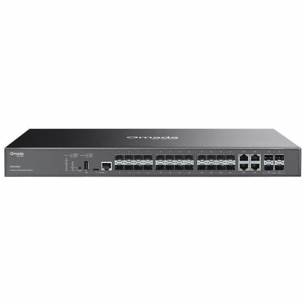 Omada SG5428XF 24 Ports Manageable Ethernet Switch - Gigabit Ethernet, 10 Gigabit Ethernet - 10/100/1000Base-T, 10GBase-X