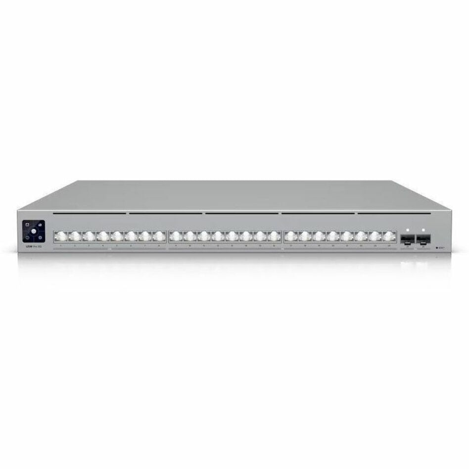 Ubiquiti Pro XG 24 Ports Manageable Ethernet Switch - Gigabit Ethernet, 2.5 Gigabit Ethernet, 5 Gigabit Ethernet, 10 Gigabit Ethernet, 25 Gigabit Ethernet - 10/100/1000Base-T, 2.5GBase-T, 5GBase-T, 10GBase-T, 1000Base-X, 10GBase-X, 25GBase-X - Grey