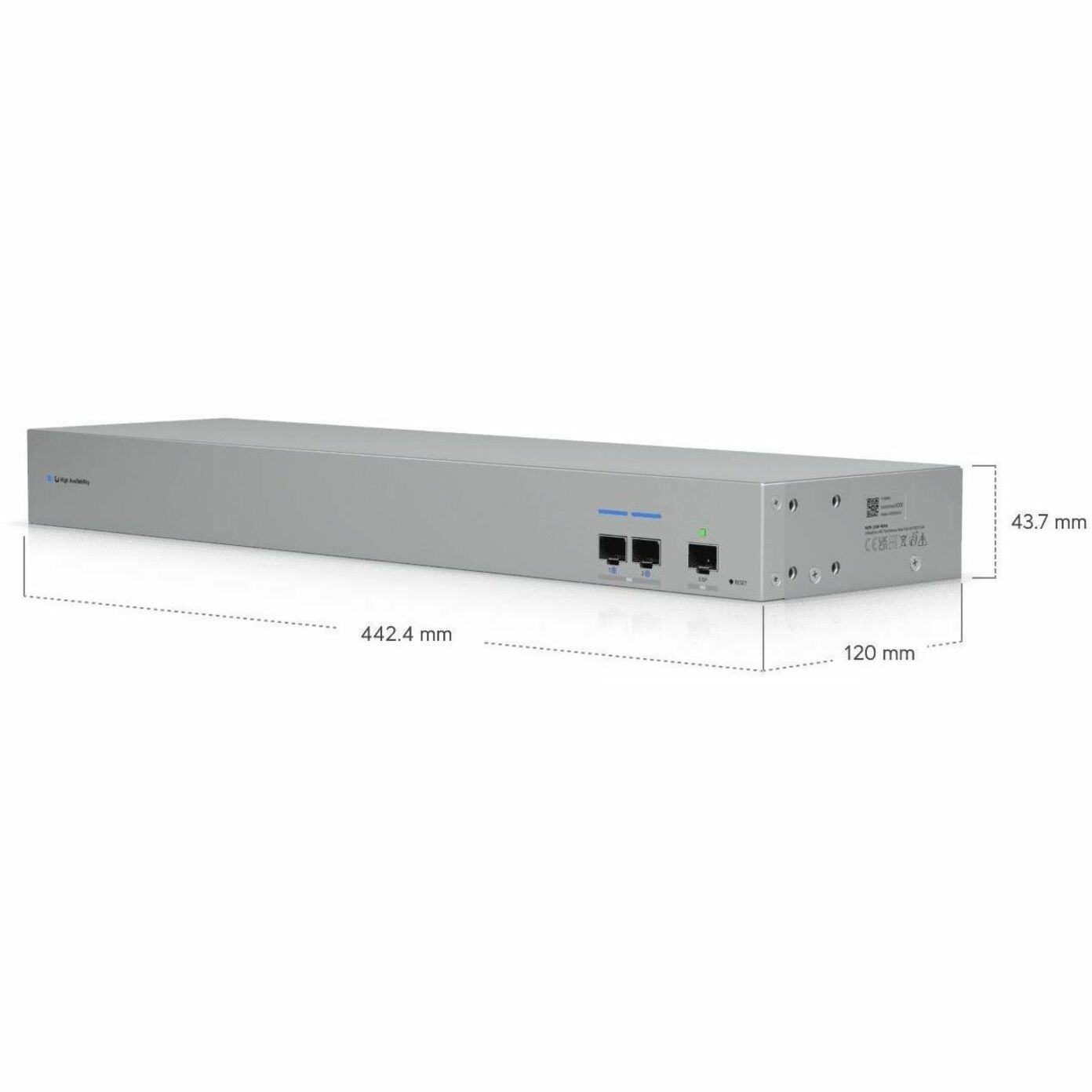Ubiquiti 1 Ports Manageable Ethernet Switch - Gigabit Ethernet, 10 Gigabit Ethernet, 2.5 Gigabit Ethernet, 5 Gigabit Ethernet - 10/100/1000Base-T, 1000Base-X, 10GBase-X, 2.5GBase-X - Grey
