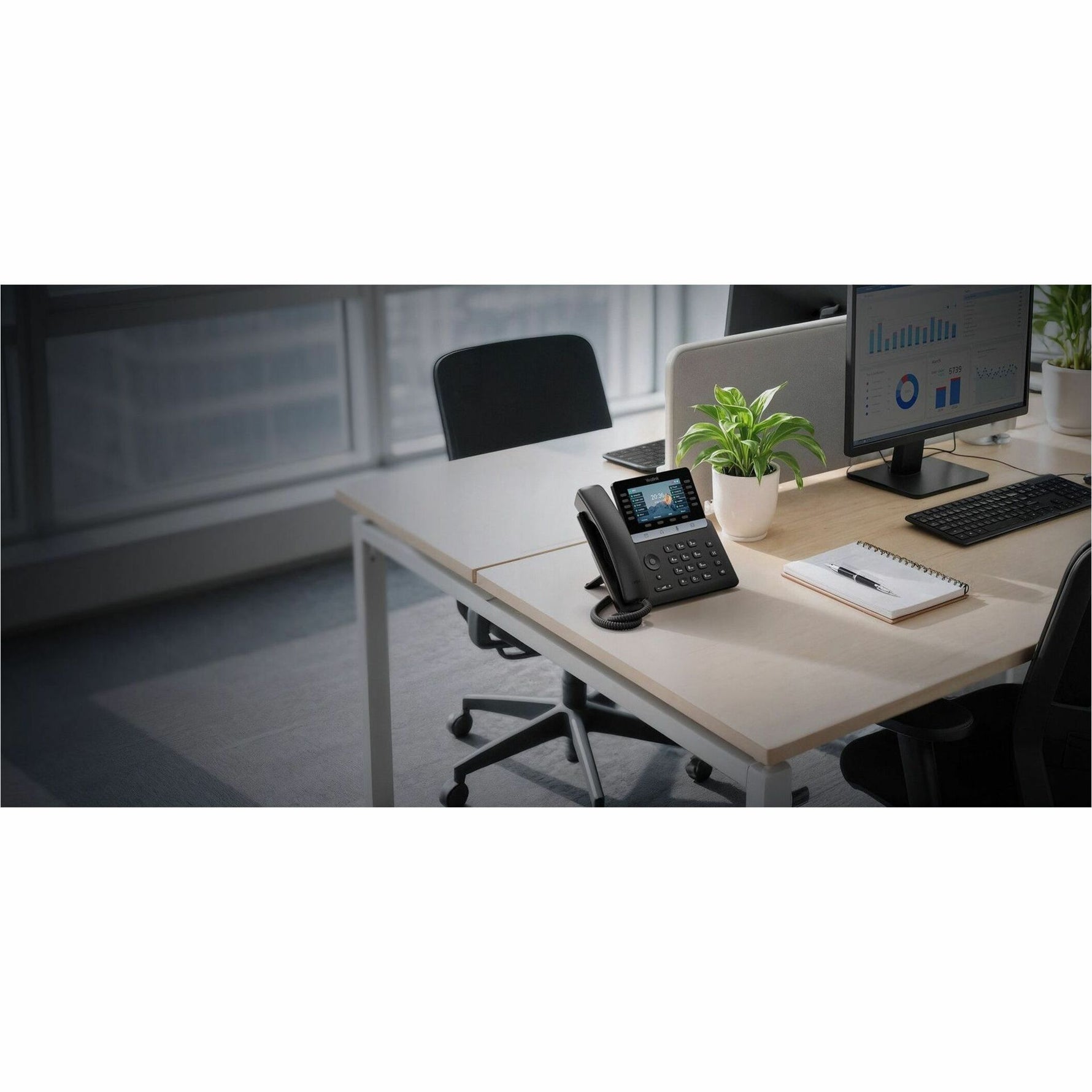 Yealink T74U IP Phone - Corded - Corded - 10 Multiple Conferencing - Wall Mountable, Stand Mountable