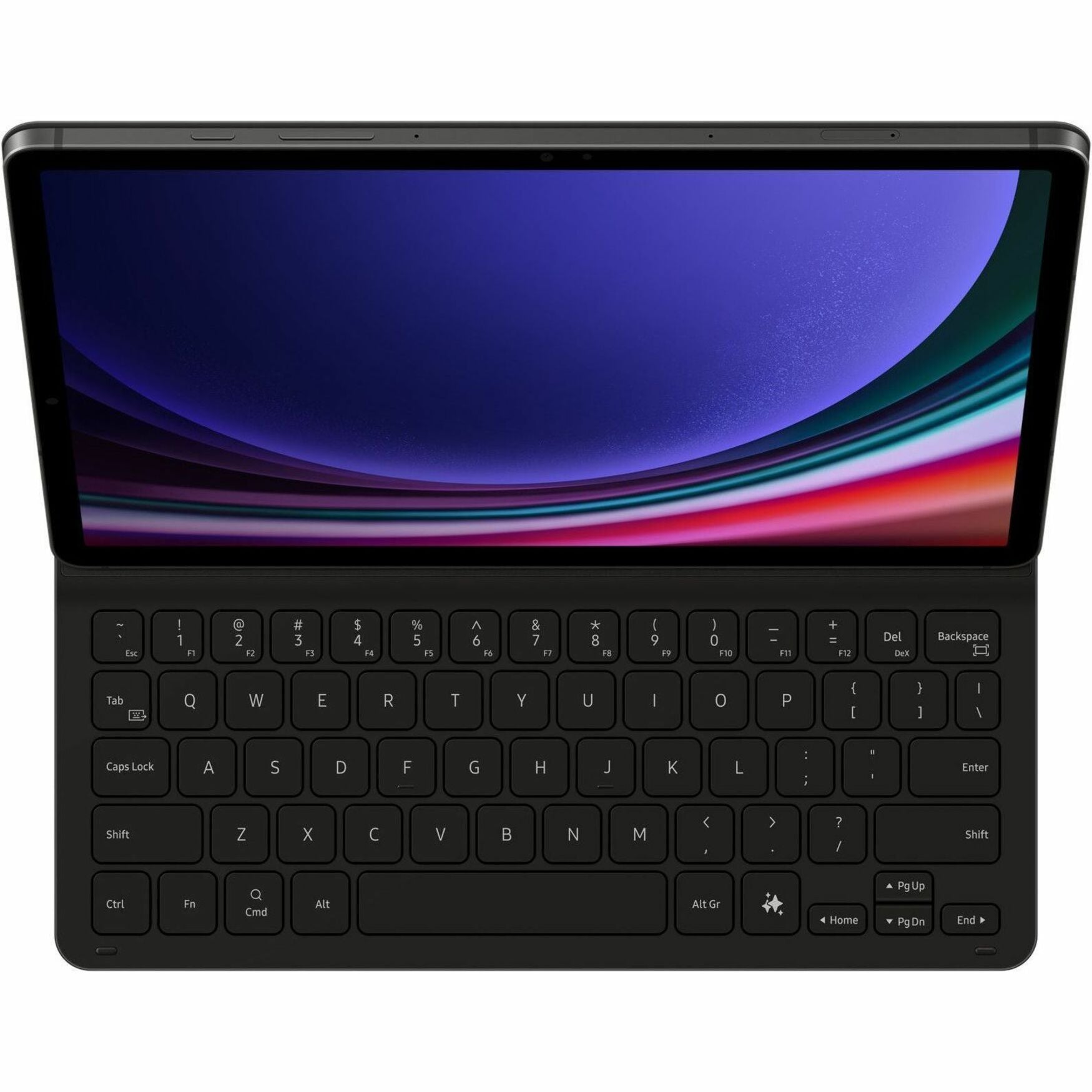 Samsung Keyboard/Cover Case (Book Fold) Samsung Galaxy Tab S9, Galaxy Tab S9 FE Tablet - Black - Alternate view 10