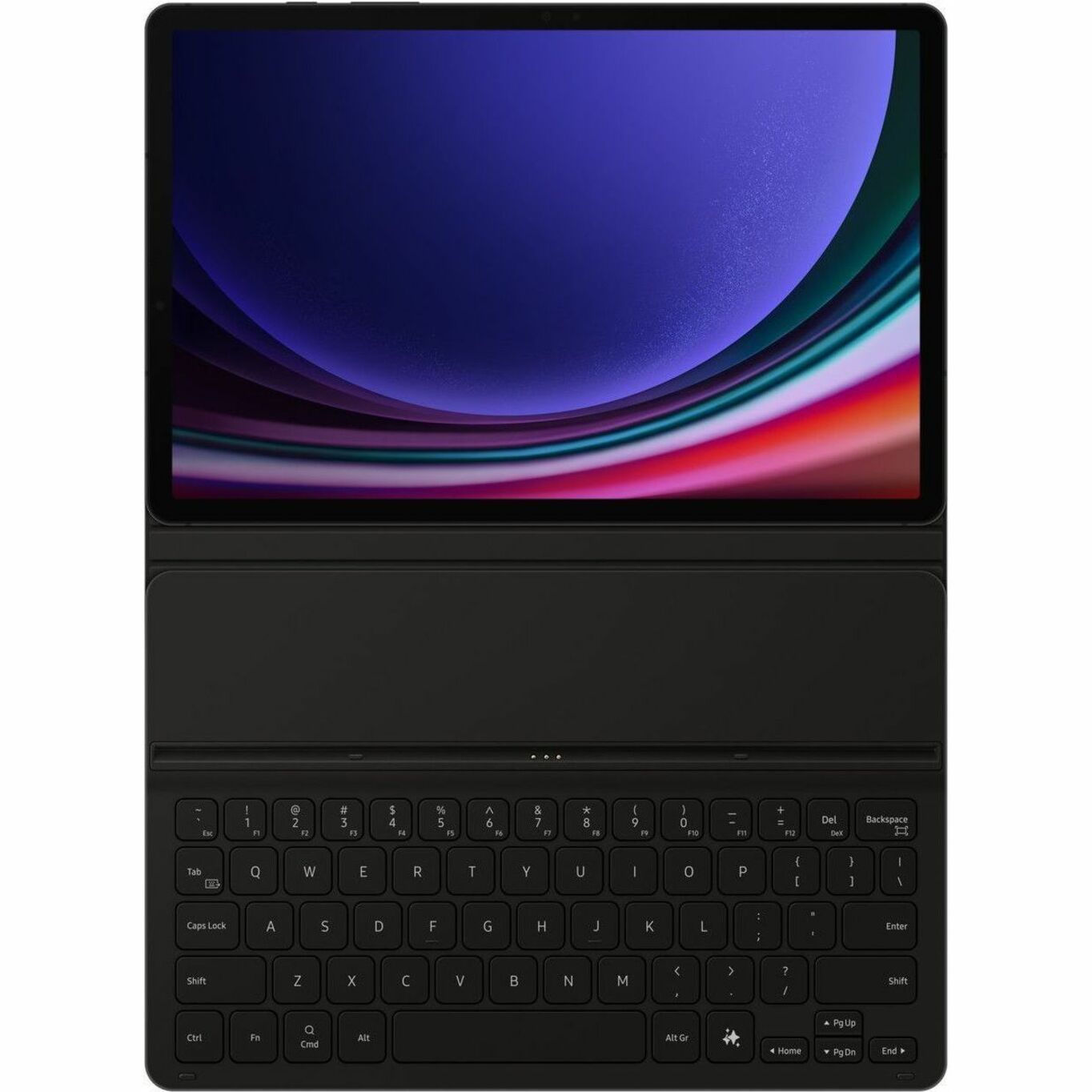 Samsung Keyboard/Cover Case (Book Fold) Samsung Galaxy Tab S9, Galaxy Tab S9 FE Tablet - Black - Alternate view 9