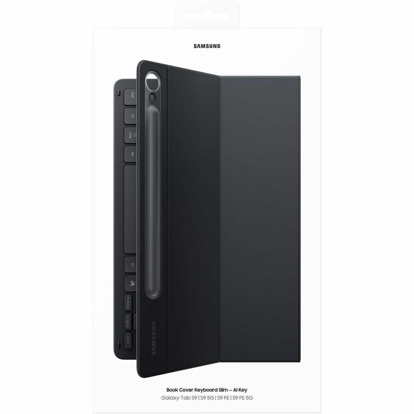 Samsung Keyboard/Cover Case (Book Fold) Samsung Galaxy Tab S9, Galaxy Tab S9 FE Tablet - Black - Alternate view 11