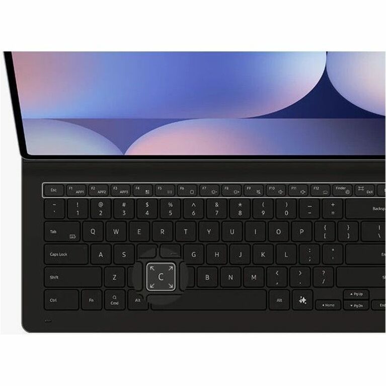 Samsung Keyboard/Cover Case (Book Fold) Samsung Galaxy Tab S9, Galaxy Tab S9 FE Tablet - Black