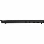 Lenovo ThinkPad X1 Carbon Gen 13 Aura Edition 21NS00QKAU 14' Copilot+ PC Ultrabook - WUXGA - 60 Hz - Intel Core Ultra 7 258V - Intel Evo Platform - 32 GB - 512 GB SSD - English Keyboard - Black Paint - Left view