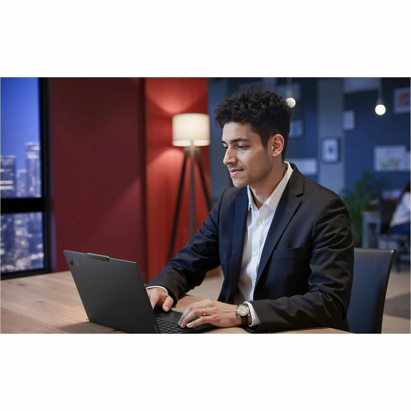 Lenovo ThinkPad X1 Carbon Gen 13 Aura Edition 21NS00QKAU 14' Copilot+ PC Ultrabook - WUXGA - 60 Hz - Intel Core Ultra 7 258V - Intel Evo Platform - 32 GB - 512 GB SSD - English Keyboard - Black Paint - Alternate view 24