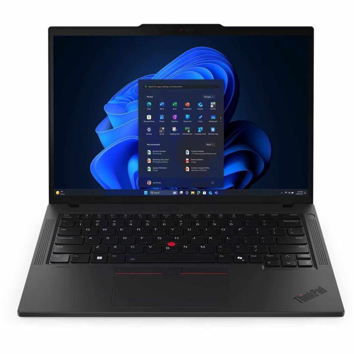 Lenovo ThinkPad T14 Gen 6 21QG004NAU 14' Touchscreen Copilot+ PC Notebook - WUXGA - 60 Hz - Intel Core Ultra 7 268V - 32 GB - 512 GB SSD - English Keyboard - Black - Alternate view 10