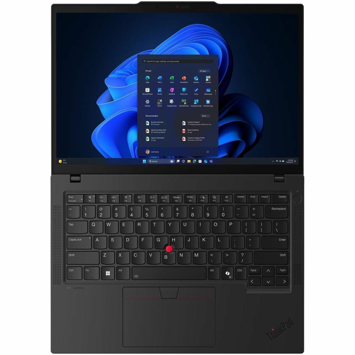 Lenovo ThinkPad T14 Gen 6 21QG004NAU 14' Touchscreen Copilot+ PC Notebook - WUXGA - 60 Hz - Intel Core Ultra 7 268V - 32 GB - 512 GB SSD - English Keyboard - Black - Alternate view 15