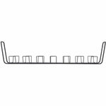 StarTech Under Desk Cable Management Tray, 24' Long, Basket Style, Screw-On Installation, Metal, Black, TAA-Compliant - Alternate view 6