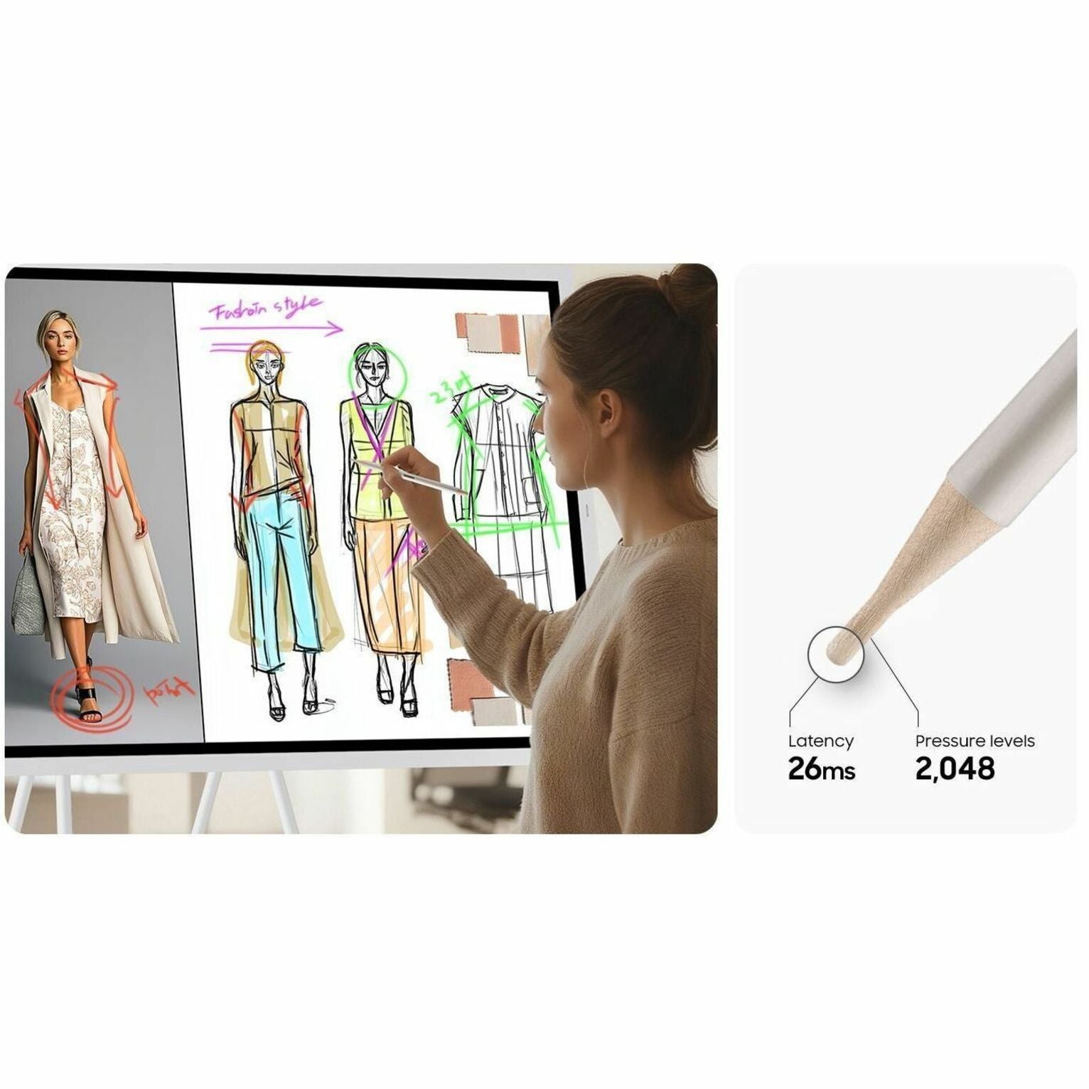 Samsung Flip WM65FX 65' 4K UHD LCD Collaboration Display - Alternate view 24