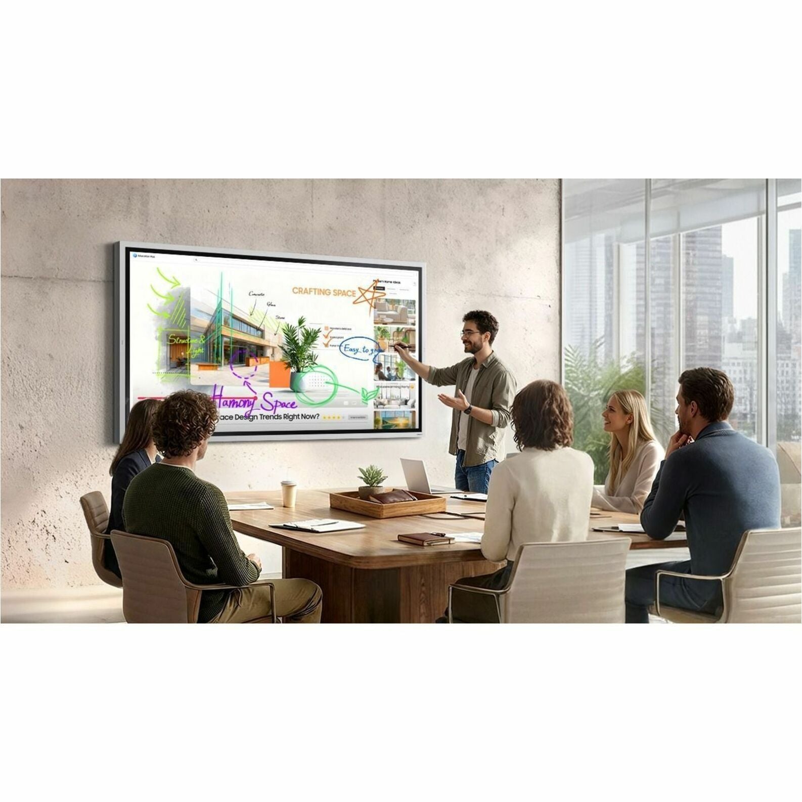 Samsung Flip WM65FX 65' 4K UHD LCD Collaboration Display - Alternate view 28