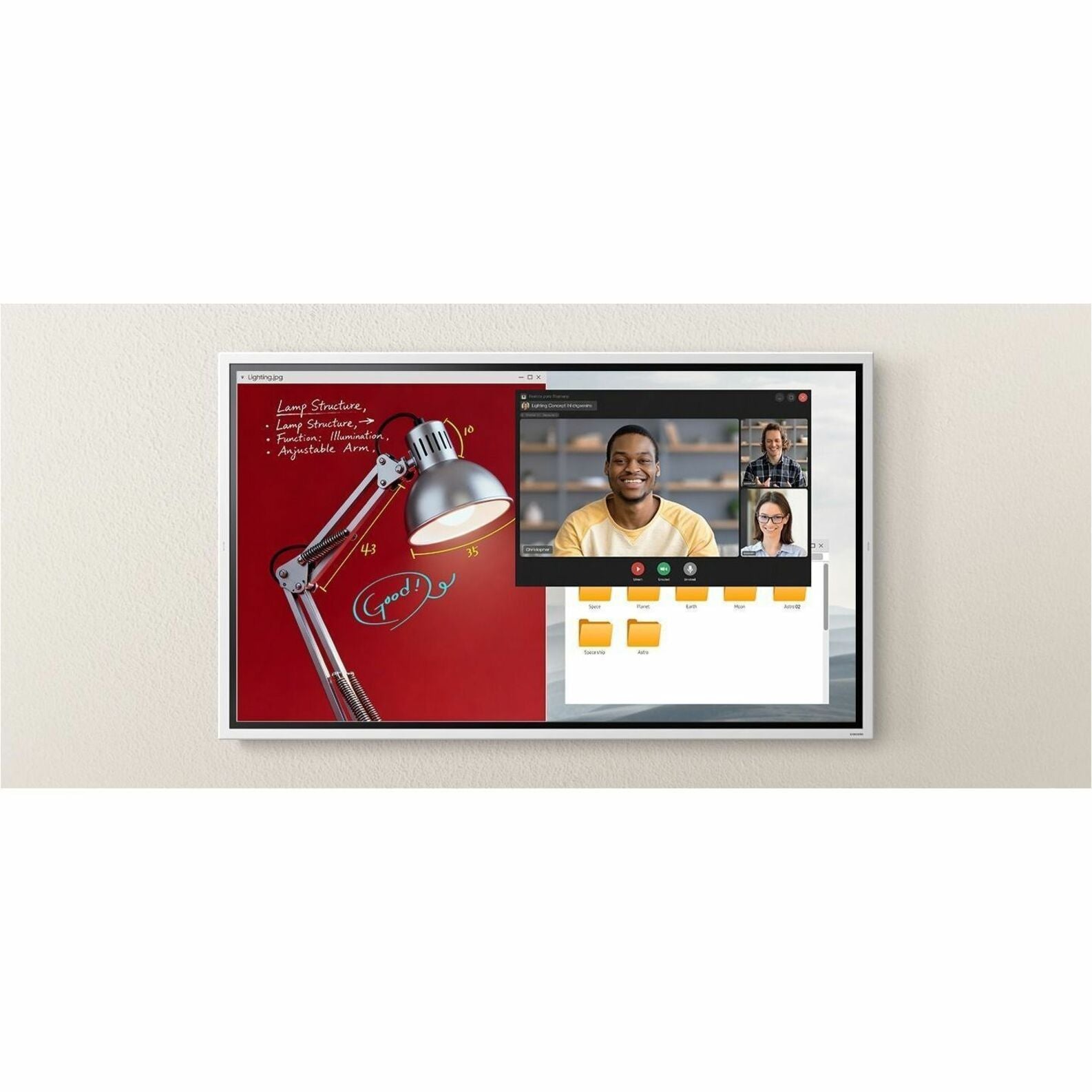 Samsung Flip WM65FX 65' 4K UHD LCD Collaboration Display - Alternate view 17