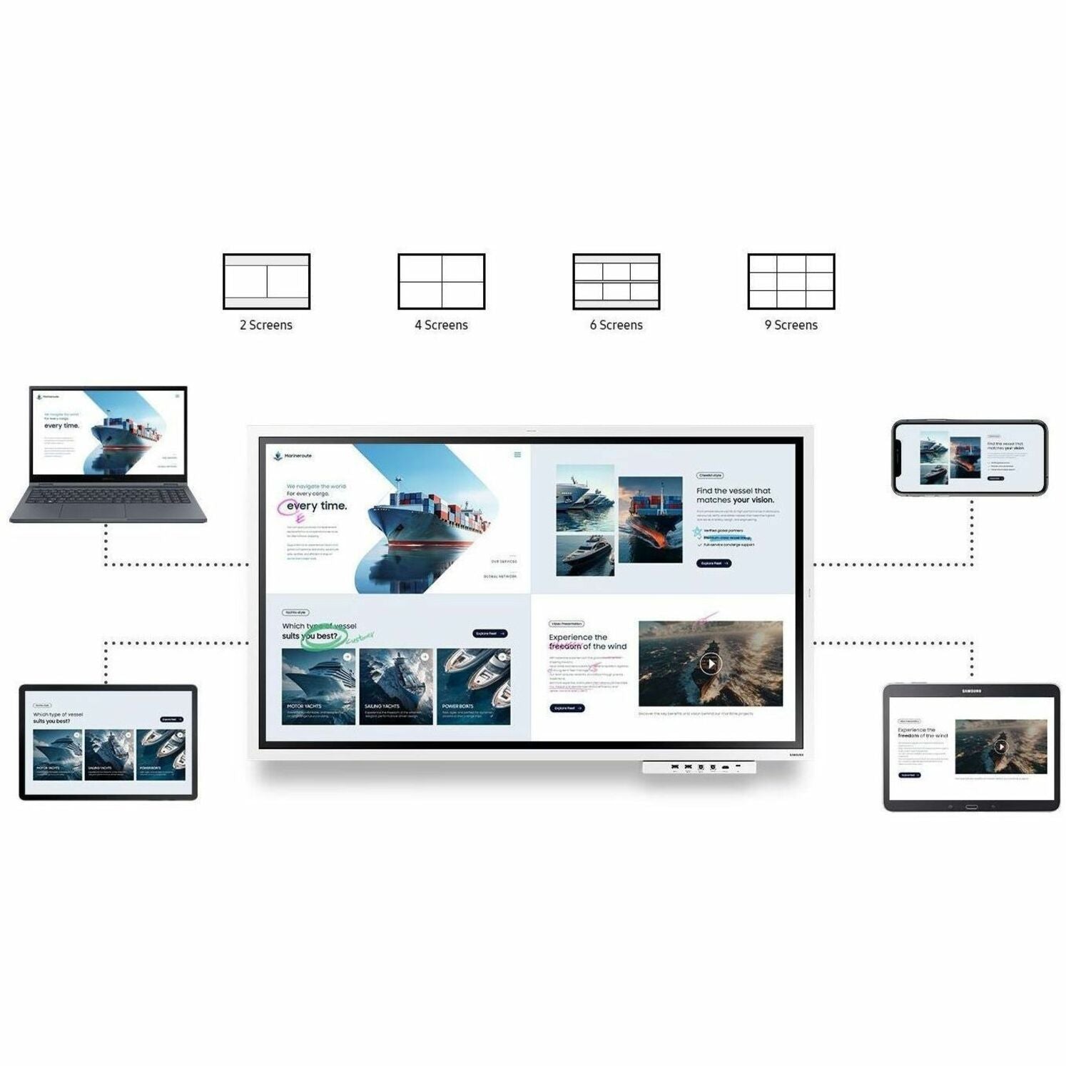 Samsung Flip WM65FX 65' 4K UHD LCD Collaboration Display - Alternate view 18