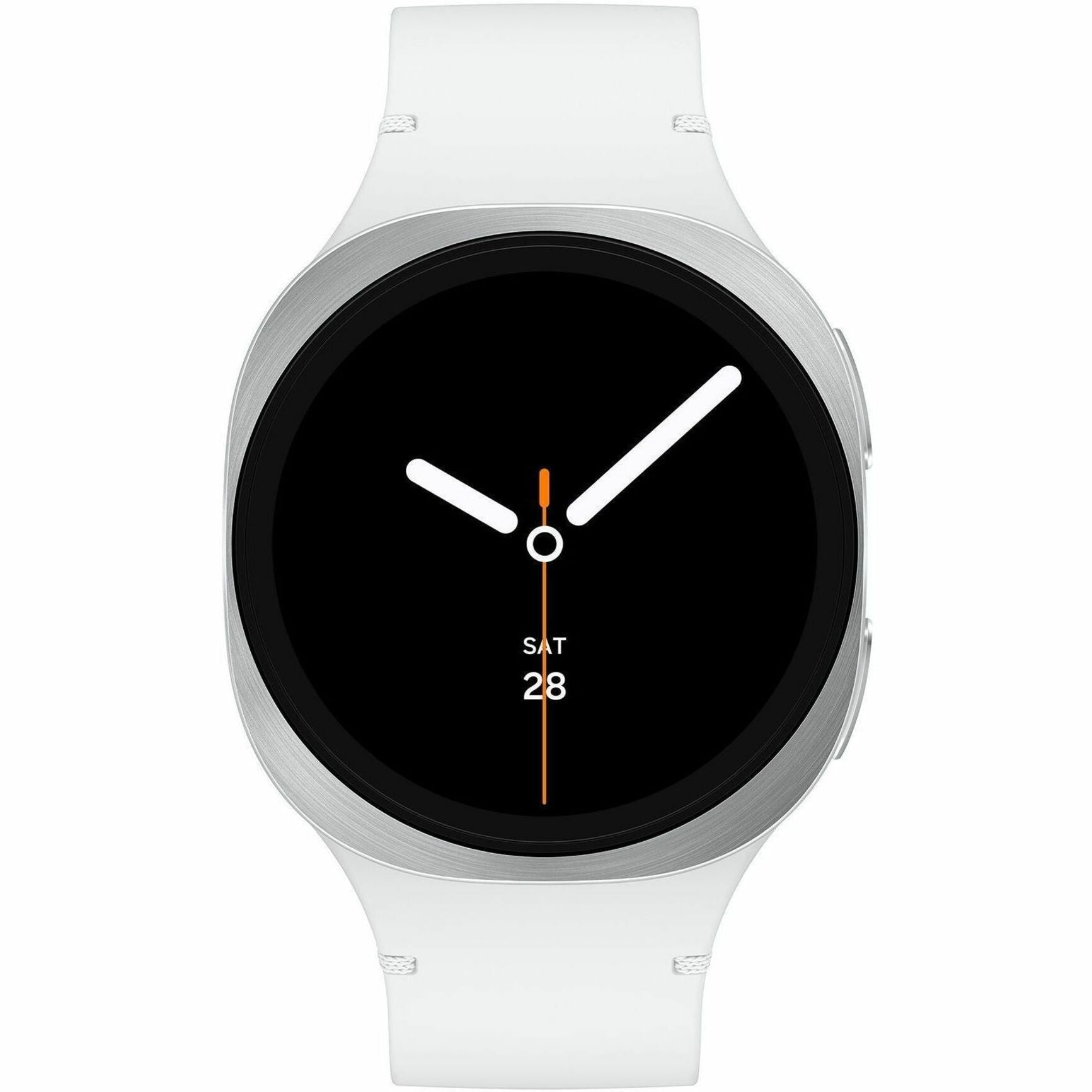 Samsung Galaxy Watch8 SM-L335F Smart Watch - 46 mm Case Height - 43.70 mm Case Width - Silver Body Color - Silver Case Color - Armor Aluminum Case Material - Wireless LAN - LTE