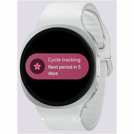 Samsung Galaxy Watch8 SM-L335F Smart Watch - 46 mm Case Height - 43.70 mm Case Width - Silver Body Color - Silver Case Color - Armor Aluminum Case Material - Wireless LAN - LTE