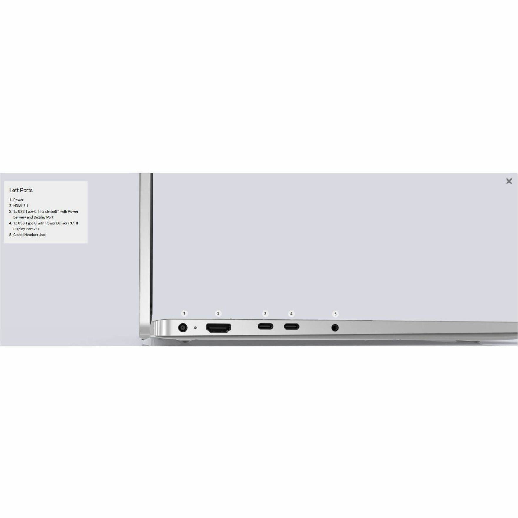 Dell Pro 16 PC16250 16' Notebook - Full HD Plus - 60 Hz - Intel Core Ultra 7 255U - 16 GB - 512 GB SSD - English (US) Keyboard - Platinum Silver, Metallic - Alternate view 15