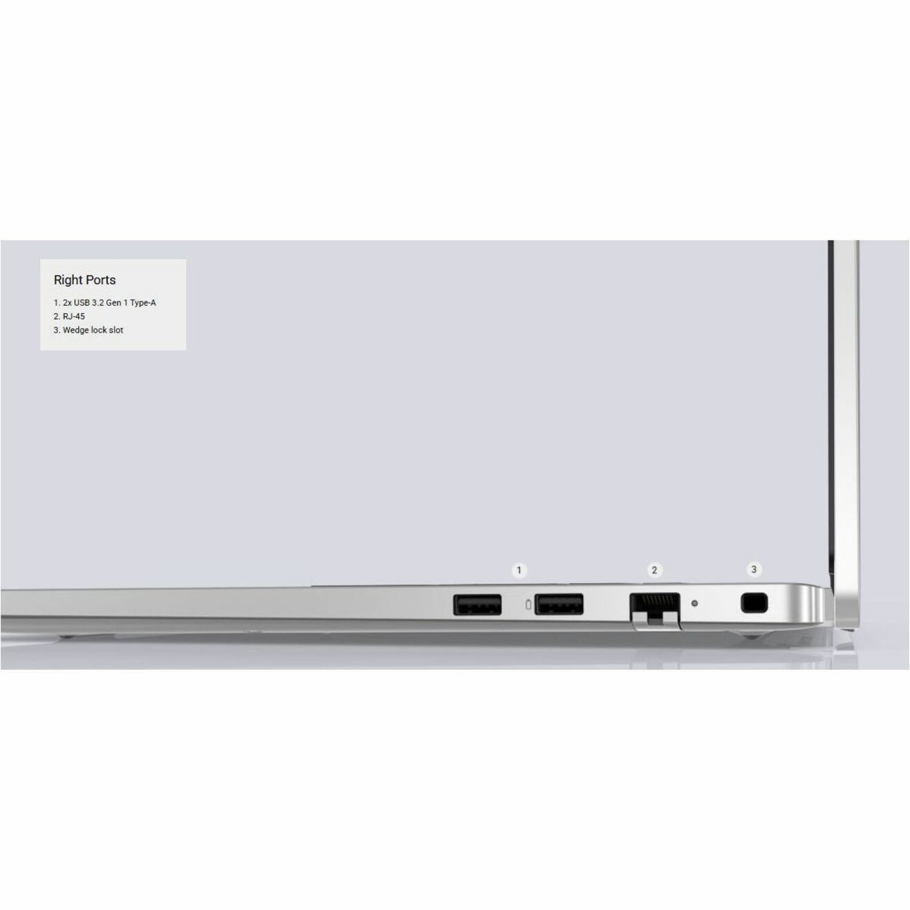 Dell Pro 16 PC16250 16' Notebook - Full HD Plus - 60 Hz - Intel Core Ultra 7 255U - 16 GB - 512 GB SSD - English (US) Keyboard - Platinum Silver, Metallic - Alternate view 16