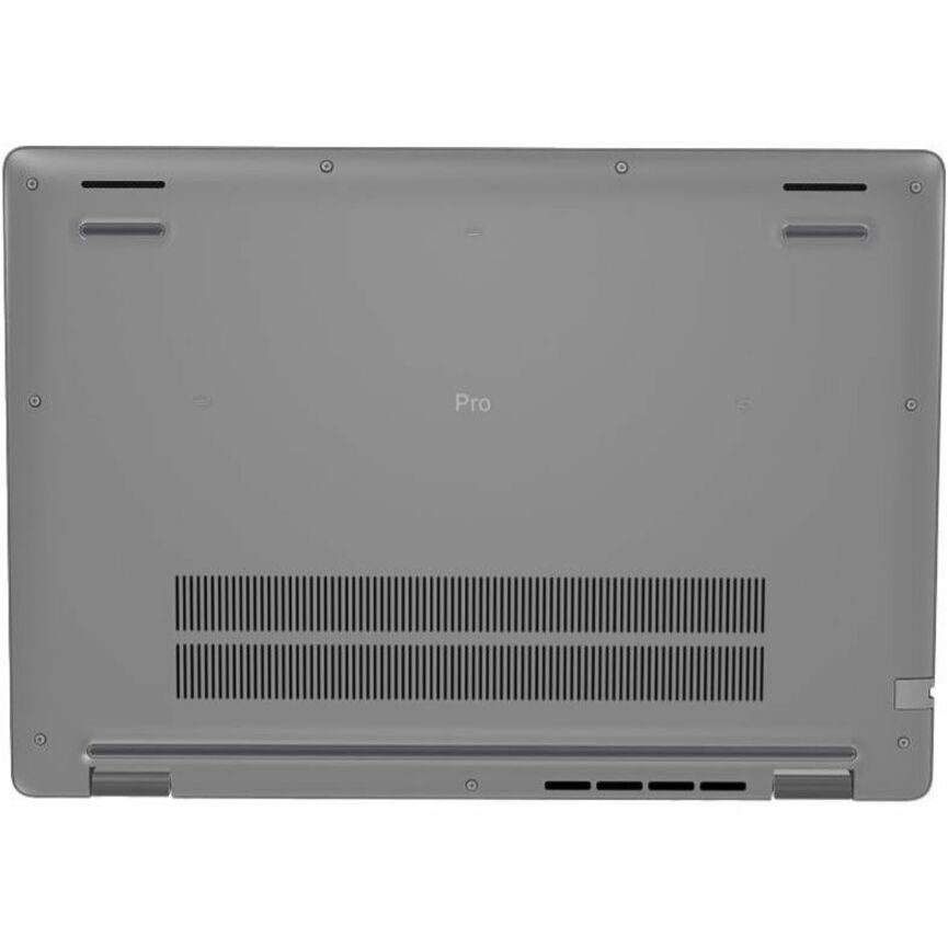 Dell Pro 16 PC16250 16' Notebook - Full HD Plus - 60 Hz - Intel Core Ultra 7 255U - 16 GB - 512 GB SSD - English (US) Keyboard - Platinum Silver, Metallic - Bottom view