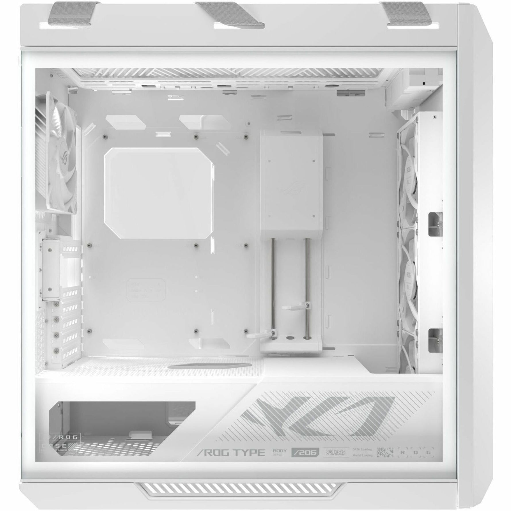 Asus ROG Strix Helios II White Edition Gaming Computer Case - EATX, ATX Motherboard Supported - Mid-tower - Tempered Glass, Aluminium, Brushed Aluminium - White - Alternate view 8