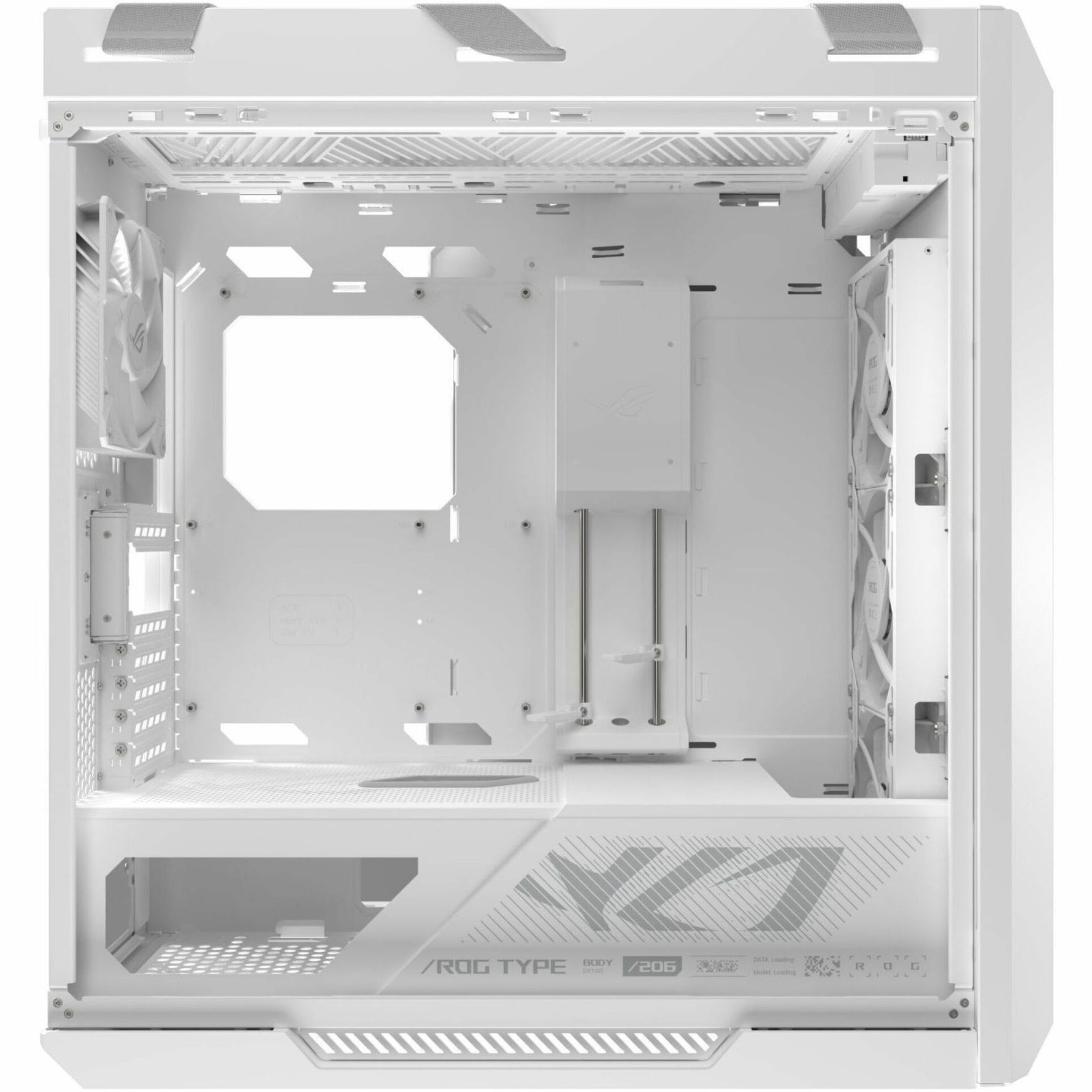 Asus ROG Strix Helios II White Edition Gaming Computer Case - EATX, ATX Motherboard Supported - Mid-tower - Tempered Glass, Aluminium, Brushed Aluminium - White - Alternate view 9