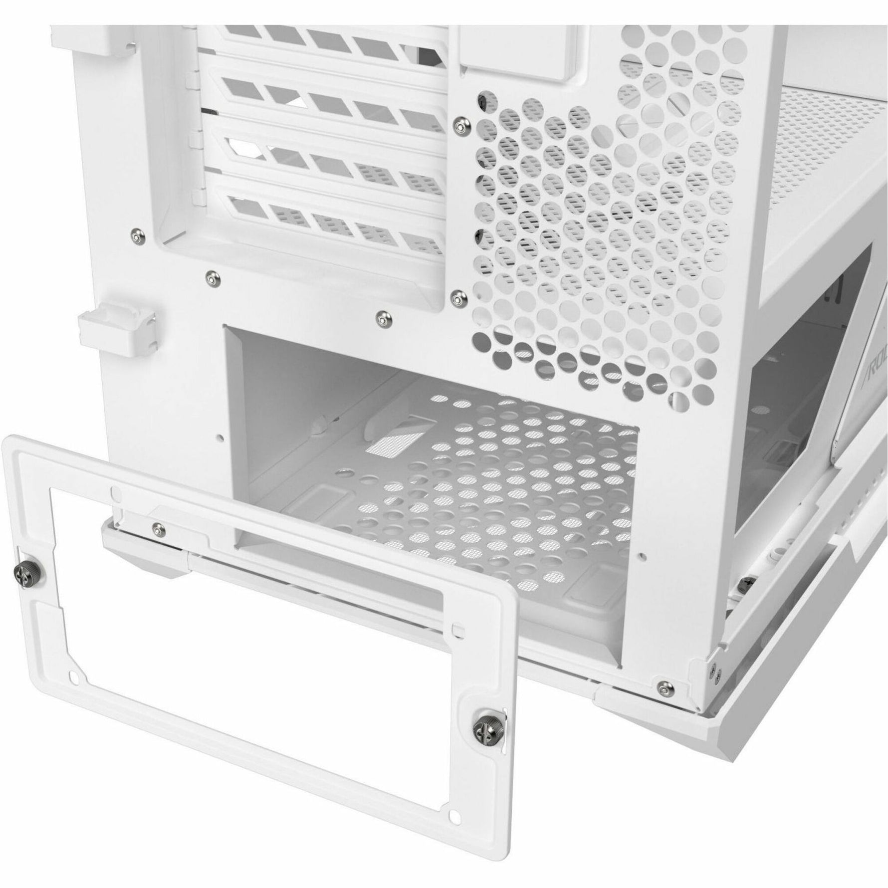 Asus ROG Strix Helios II White Edition Gaming Computer Case - EATX, ATX Motherboard Supported - Mid-tower - Tempered Glass, Aluminium, Brushed Aluminium - White - Alternate view 21