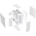 Asus ROG Strix Helios II White Edition Gaming Computer Case - EATX, ATX Motherboard Supported - Mid-tower - Tempered Glass, Aluminium, Brushed Aluminium - White - Alternate view 17