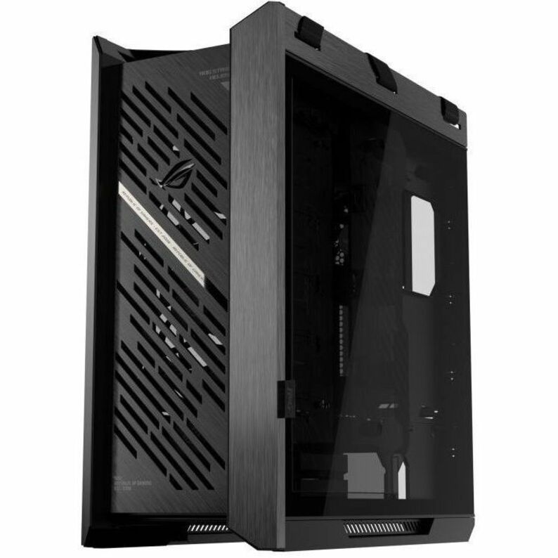 Asus ROG Strix Helios II Gaming Computer Case - EATX, ATX Motherboard Supported - Mid-tower - Tempered Glass, Aluminium, Brushed Aluminium - Black - Alternate view 10