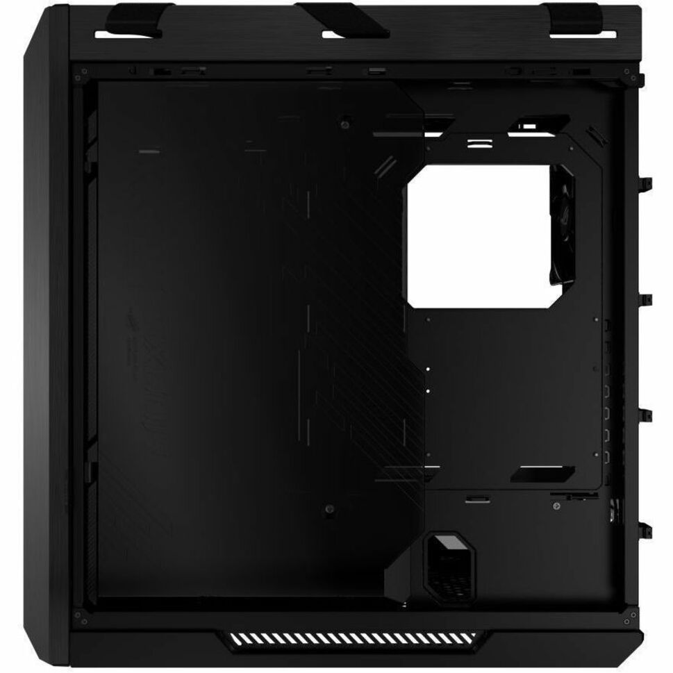 Asus ROG Strix Helios II Gaming Computer Case - EATX, ATX Motherboard Supported - Mid-tower - Tempered Glass, Aluminium, Brushed Aluminium - Black - Left view