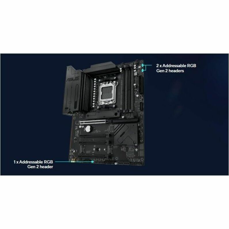 Asus X870 MAX GAMING WIFI7 Gaming Desktop Motherboard - AMD X870 Chipset - Socket AM5 - ATX - Alternate view 22
