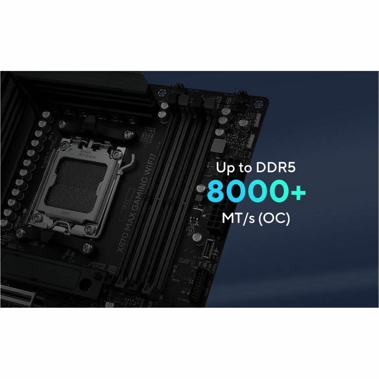 Asus X870 MAX GAMING WIFI7 Gaming Desktop Motherboard - AMD X870 Chipset - Socket AM5 - ATX - Alternate view 11