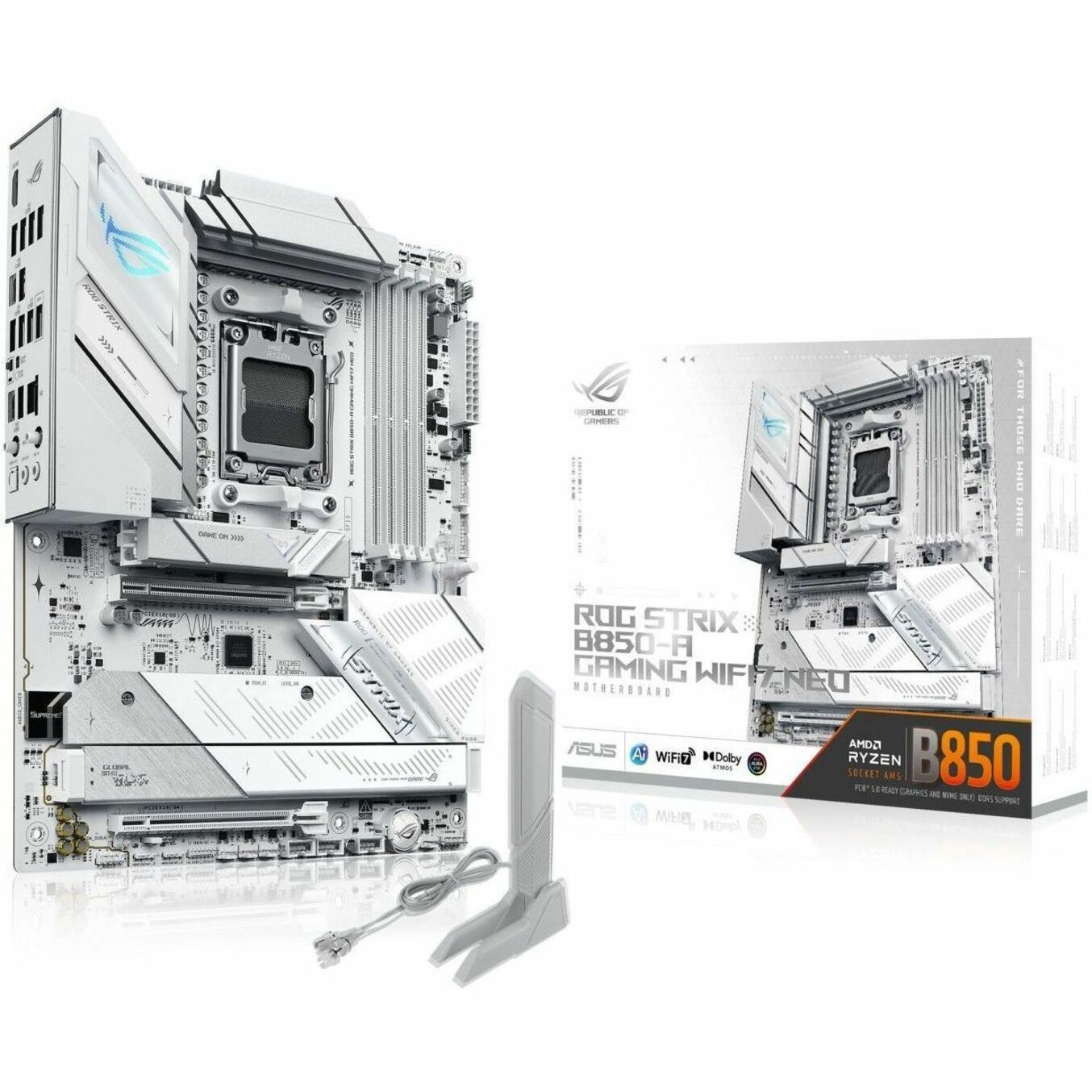 Asus ROG Strix B850-A GAMING WIFI7 NEO Gaming Desktop Motherboard - AMD B850 Chipset - Socket AM5 - ATX - Alternate view 9