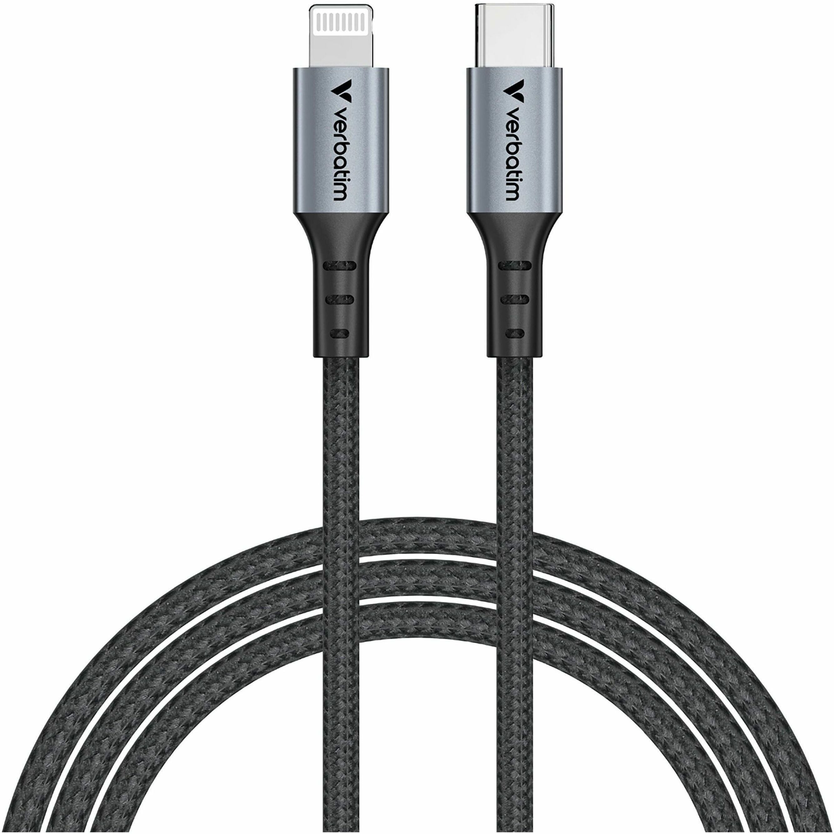 Verbatim 1.22 m Lightning/USB-C Data Transfer Cable