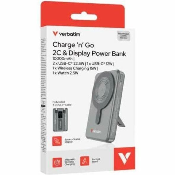 Verbatim Charge 'n' Go Power Bank - Grey - Alternate view 11