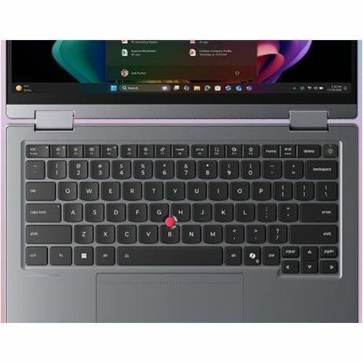 Lenovo ThinkPad X1 Gen 11 Aura Edition 21V9003QAU 14' Touchscreen Convertible Copilot+ PC 2 in 1 Notebook - WUXGA - 120 Hz - Intel Core Ultra 7 355 - Intel Evo Platform - 32 GB - 512 GB SSD - English (US) Keyboard - Thunder Gray