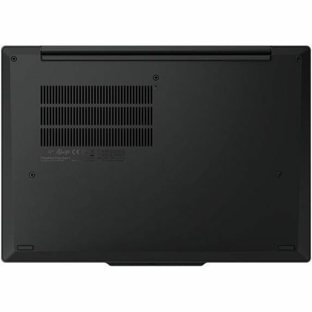 Lenovo ThinkPad T14s Gen 7 21YU0045AU 14' Copilot+ PC Notebook - WUXGA - Intel Core Ultra 7 355 - 32 GB - 512 GB SSD - English (US) Keyboard - Black - Bottom view
