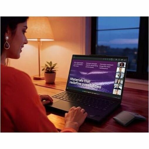 Lenovo ThinkPad X1 Carbon Gen 14 Aura Edition 21V7009SAU 14' Touchscreen Copilot+ PC Ultrabook - WUXGA - Intel Core Ultra 7 365 - vPro Technology - Intel Evo Platform - 32 GB - 512 GB SSD - English (U - Alternate view 23
