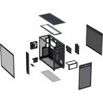 Asus Prime AP303 - Tempered Glass Panel Computer Case - Mini ITX, Micro ATX, ATX Motherboard Supported - Mid-tower - Tempered Glass - Black - Alternate view 7